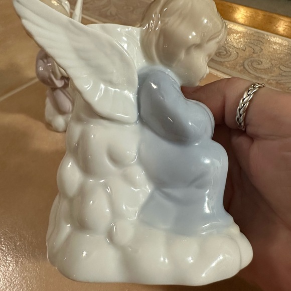 Vintage Set of 2 Girl & Boy Angel Candle Holders - Picture 3 of 14